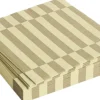 Tilbehør Til Bordet<Hay Pattern Napkins-Set of 20 Lunch-Cream and sand pillar stripe