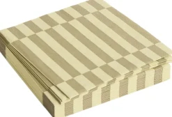 Tilbehør Til Bordet<Hay Pattern Napkins-Set of 20 Lunch-Cream and sand pillar stripe