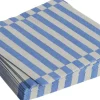 Tilbehør Til Bordet<Hay Pattern Napkins-Set of 20 Lunch-Grey and blue pillar stripe