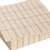 Tilbehør Til Bordet<Hay Pattern Napkins-Set of 20 Lunch-Off-white and blue grid