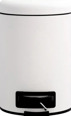 Badeværelsestilbehør<Södahl Pedalspand 3L Mono hvid rubber