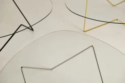 Møbler<Gubi Pedrera Coffee Table Base: Chrome, Top: Transparent Glass