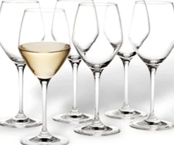 Glas<Holmegaard Perfection hvidvin 25 cl.