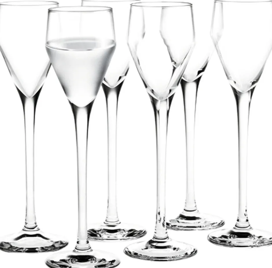 Glas<Holmegaard Perfection Snapseglas klar 5,5 cl 6 stk.