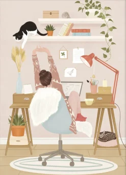 Plakater & Rammer<Poster & Frame Petra Holikova - Home office Flerfarvet