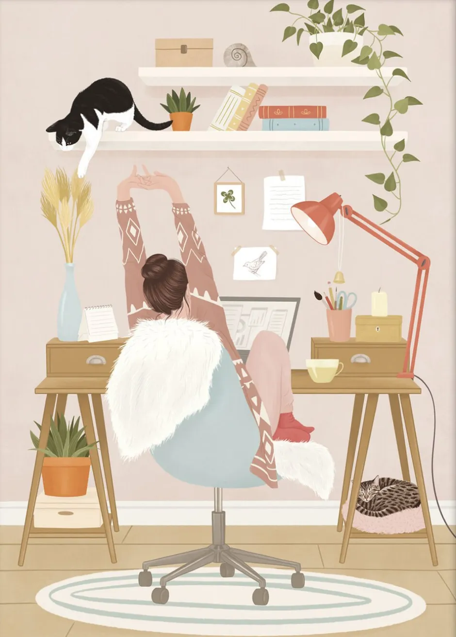 Plakater & Rammer<Poster & Frame Petra Holikova - Home office Flerfarvet