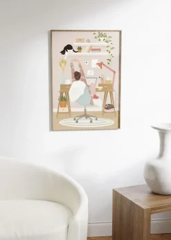 Plakater & Rammer<Poster & Frame Petra Holikova - Home office Flerfarvet