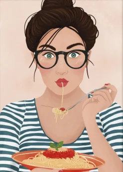 Plakater & Rammer<Poster & Frame Petra Holikova - Spaghetti Flerfarvet