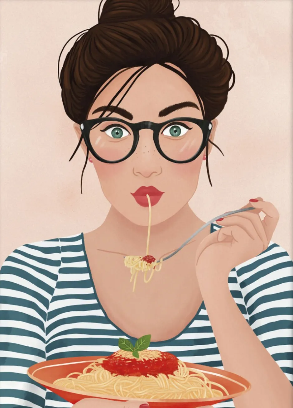 Plakater & Rammer<Poster & Frame Petra Holikova - Spaghetti Flerfarvet