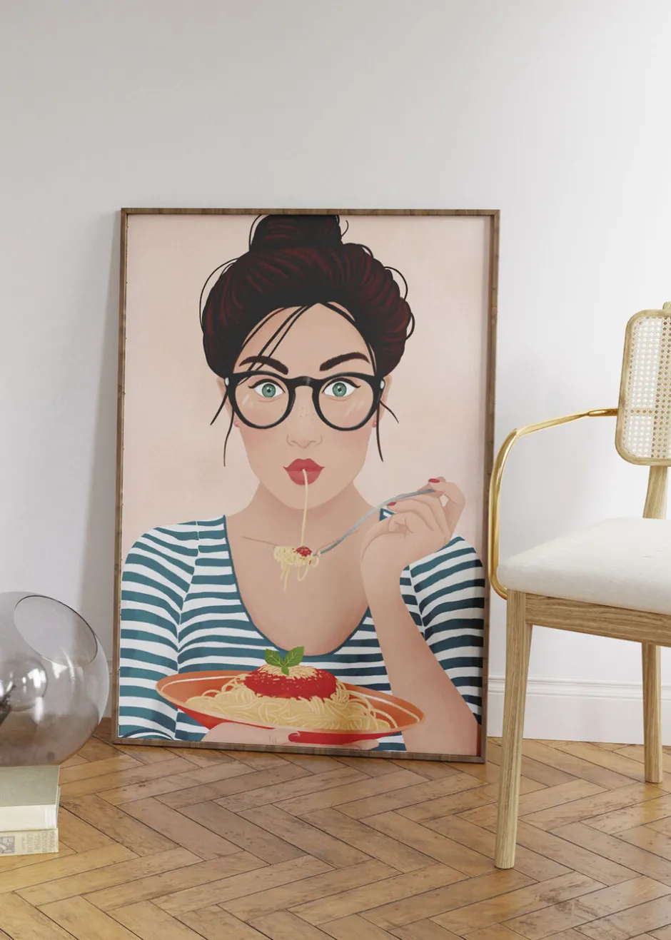 Plakater & Rammer<Poster & Frame Petra Holikova - Spaghetti Flerfarvet
