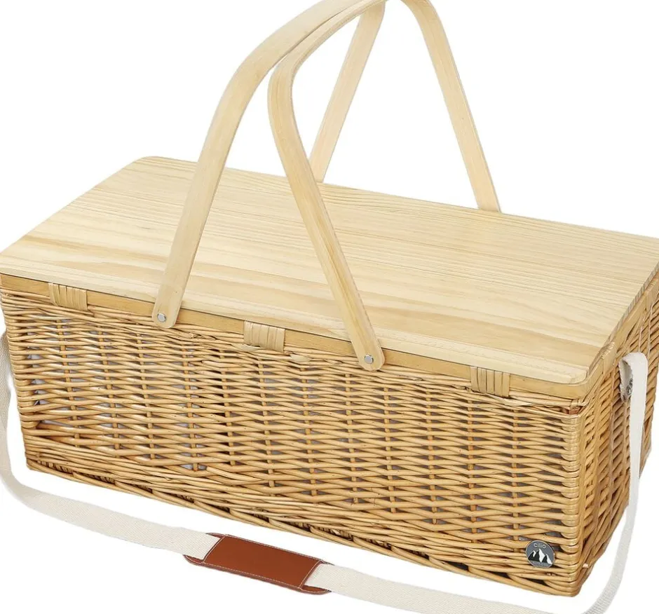 Opbevaring<CILIO Picnickurv PALERMO m/tilbehør 4 pers.