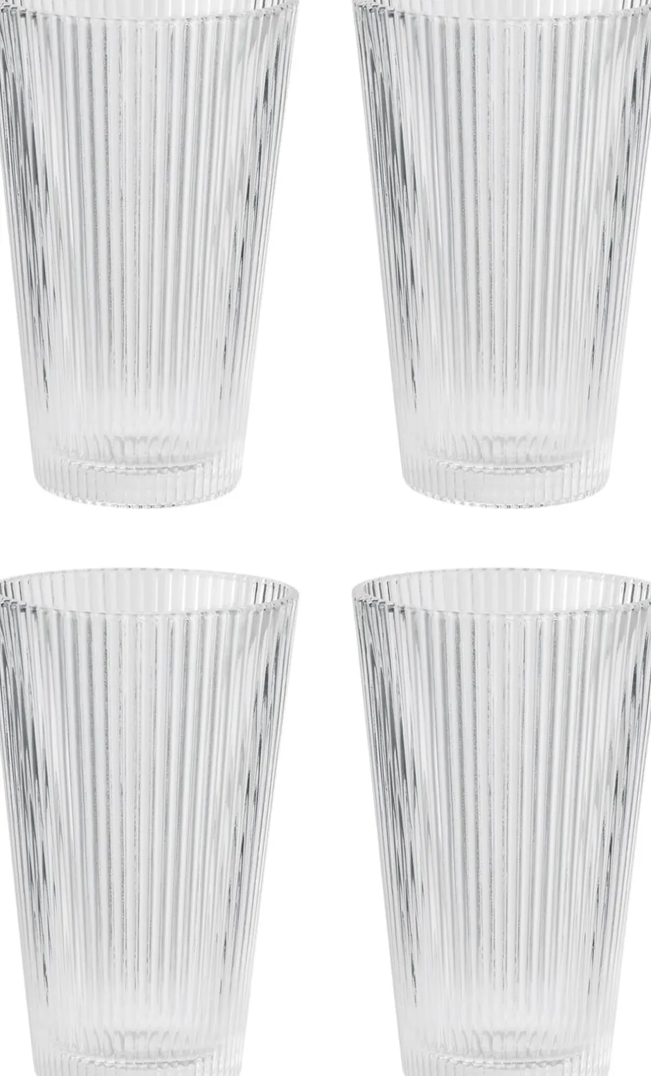 Glas<Stelton Pilastro drikkeglas 0,35 l, 4 Stk clear