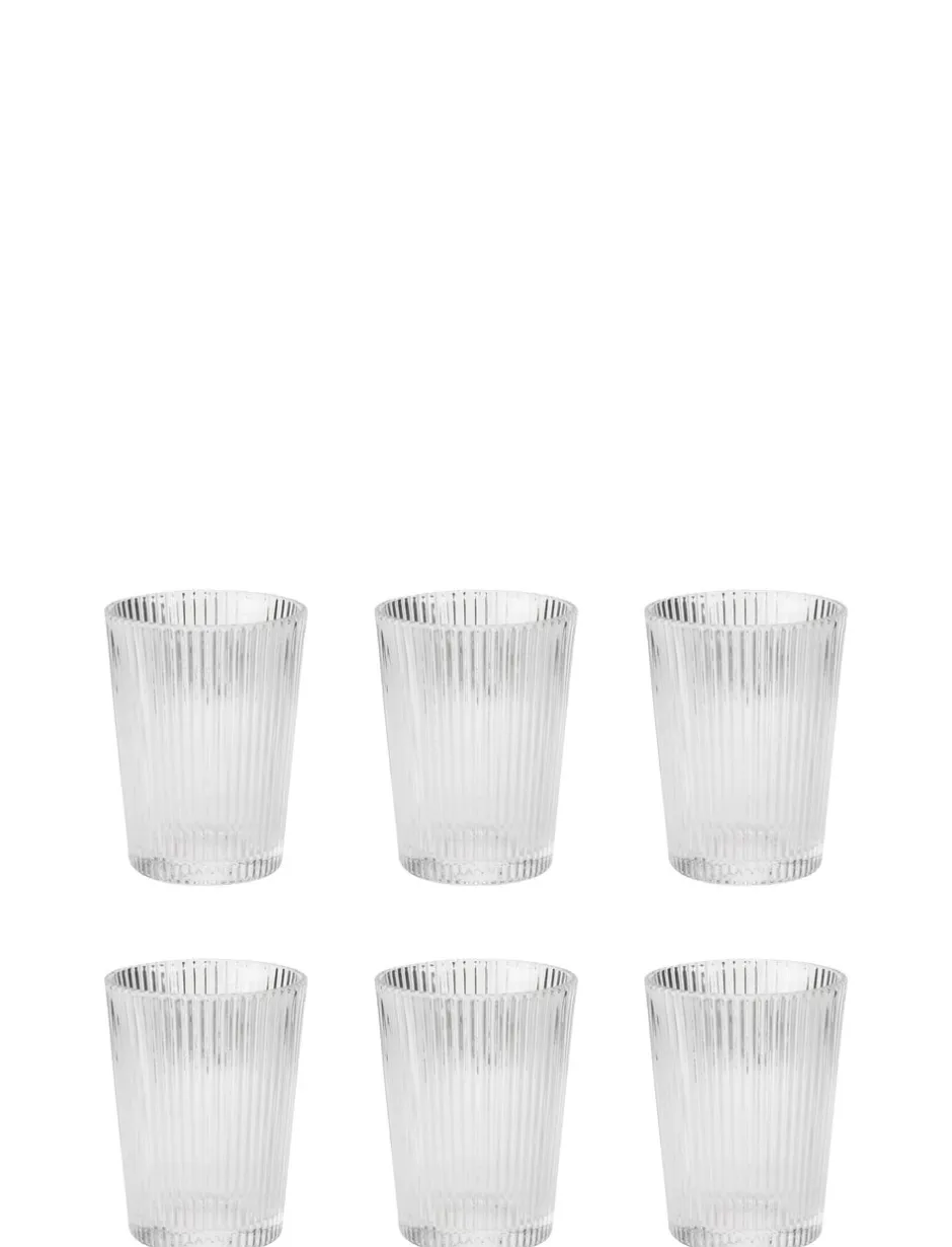 Glas<Stelton Pilastro drikkeglas 0.15 l. 6 Stk clear