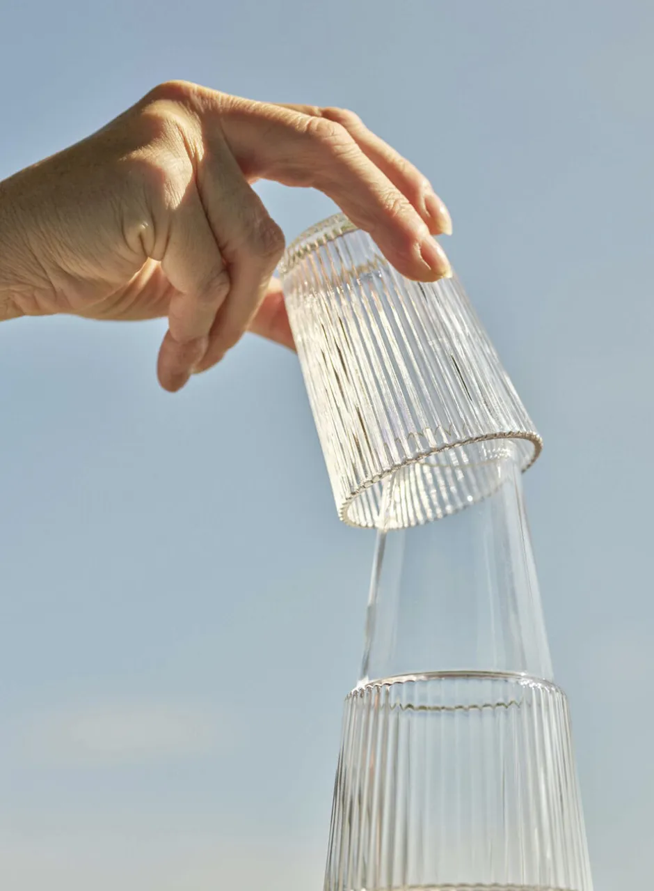 Glas|Karafler & Kander<Stelton Pilastro karaffel med glas 1 l, clear