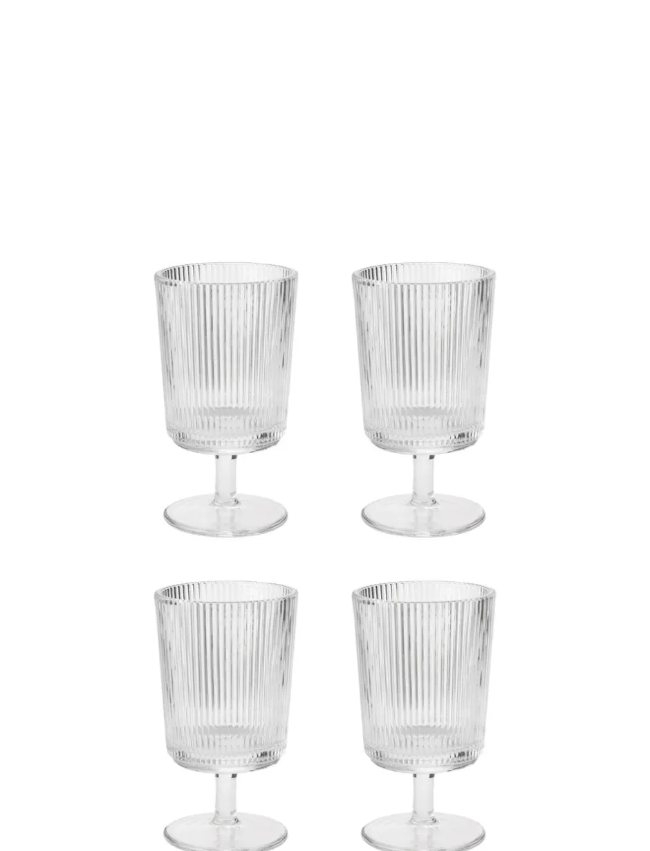 Glas<Stelton Pilastro vinglas 0.18 l. 4 Stk clear