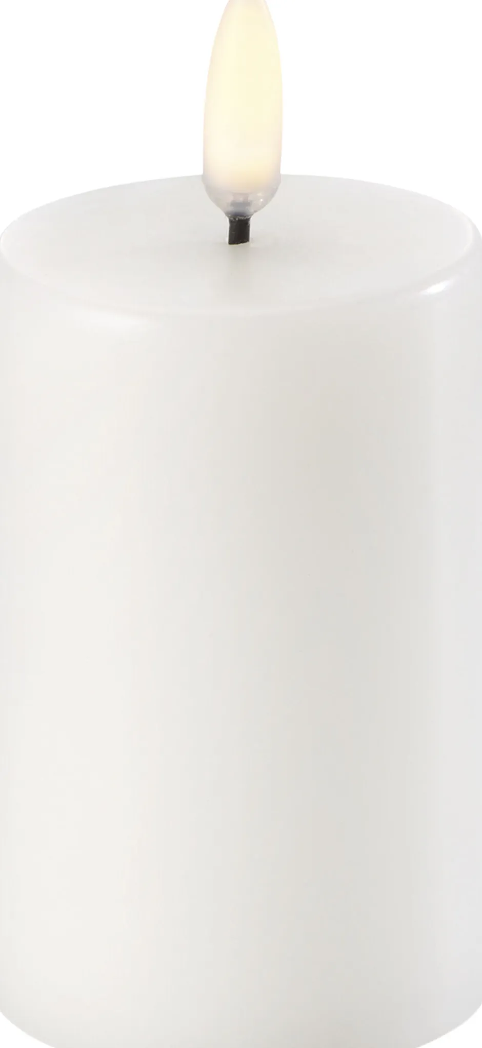 Lys & Lysestager|Elektriske Julelys<Uyuni Pillar LED Candle - Nordic White - 5 x 7,5 CM