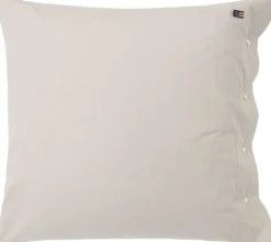 Sengetøj & Lagner<Lexington Pin Point Cotton Pillowcase Beige