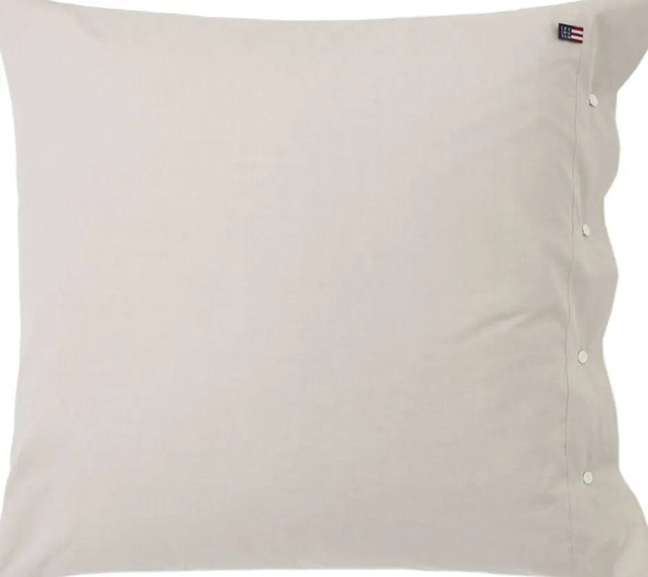 Sengetøj & Lagner<Lexington Pin Point Cotton Pillowcase Beige