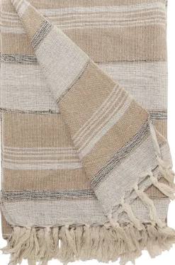 Plaider<AU Maison Plaid, Rå-Natur/Hvid, 130x180 cm