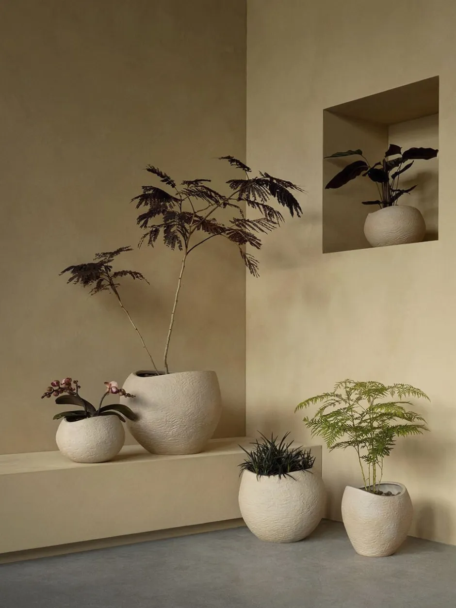 Vaser & Urtepotteskjulere<Audo Copenhagen Plantas Planter, H 26, Ivory