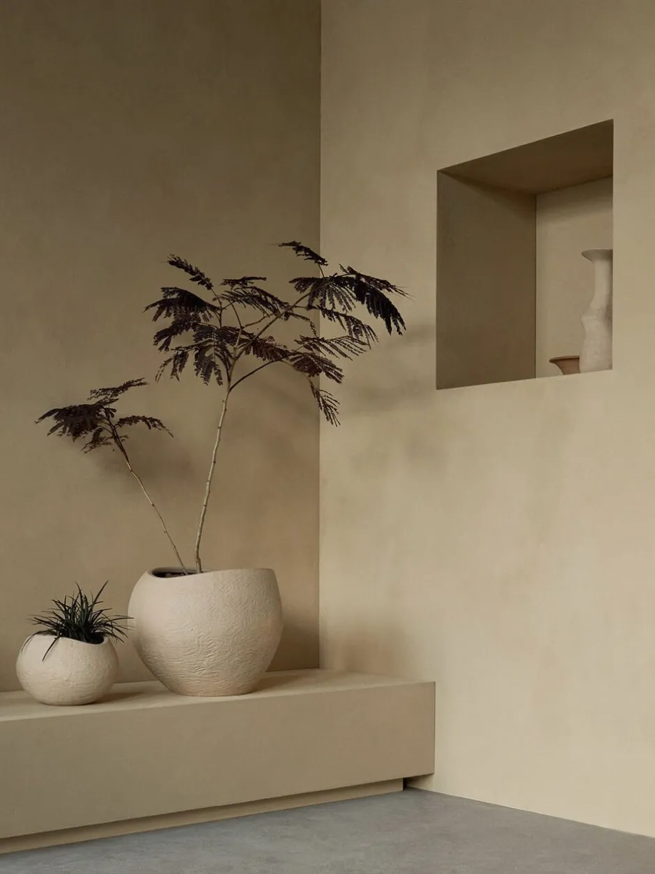Vaser & Urtepotteskjulere<Audo Copenhagen Plantas Planter, H 24, Ivory