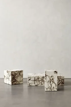 Møbler<Audo Copenhagen Plinth Low, Calacatta Viola