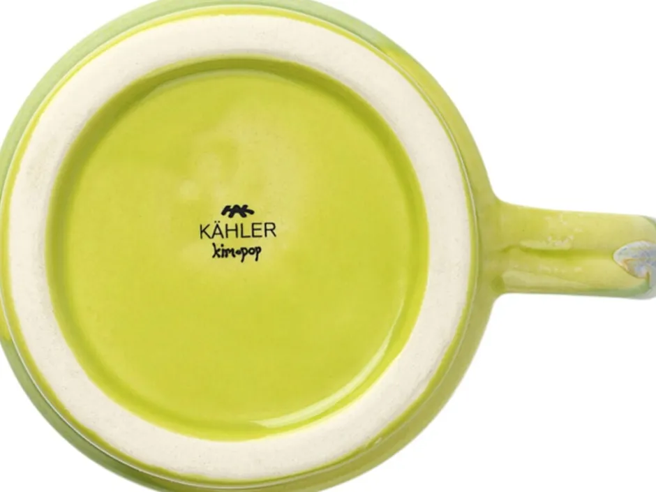 Kopper & Krus<Kähler Poppery Krus med hank 35 cl apple green/mint