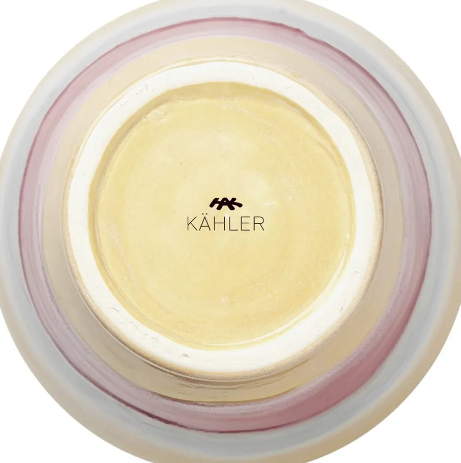 Vaser & Urtepotteskjulere<Kähler Poppery Vase med æble H32 cm pink/mint/gul