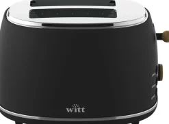 Køkkenmaskiner<Witt Premium brødrister, 2 skiver Wood black