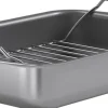 Bageartikler<Eva Trio Professionel bradepande med rist 26x19 cm keramisk Slip-Let®