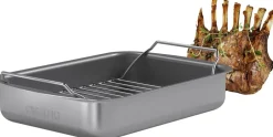 Bageartikler<Eva Trio Professionel bradepande med rist 26x19 cm keramisk Slip-Let®