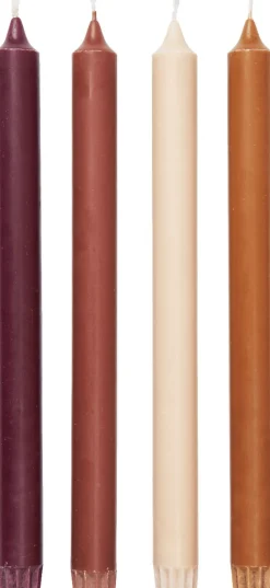 Lys & Lysestager<Ferm Living Pure Candles - Set of 4 - Roseate Blend