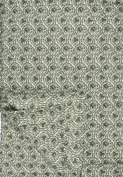 Plaider<Ib Laursen Quilt Ane hvid m/myrtle green mønster