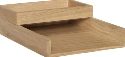 Kontorartikler<Hübsch Rail Desk Organiser Natural set of 2