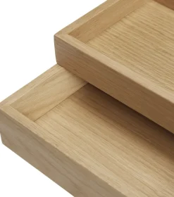 Kontorartikler<Hübsch Rail Desk Organiser Natural set of 2