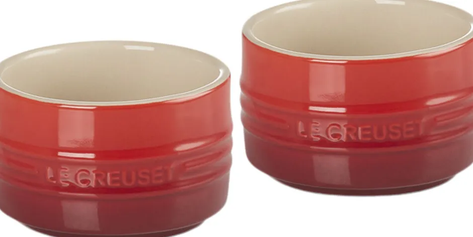 Skåle & Fade<Le Creuset Ramekin m/lige sider 0,2L Cerise