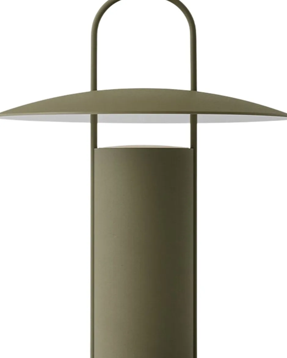 Trådløse Lamper<Audo Copenhagen Ray Table Lamp Portable Matt dusty green