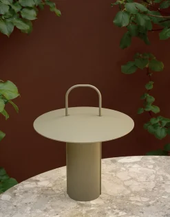 Trådløse Lamper<Audo Copenhagen Ray Table Lamp Portable Matt dusty green