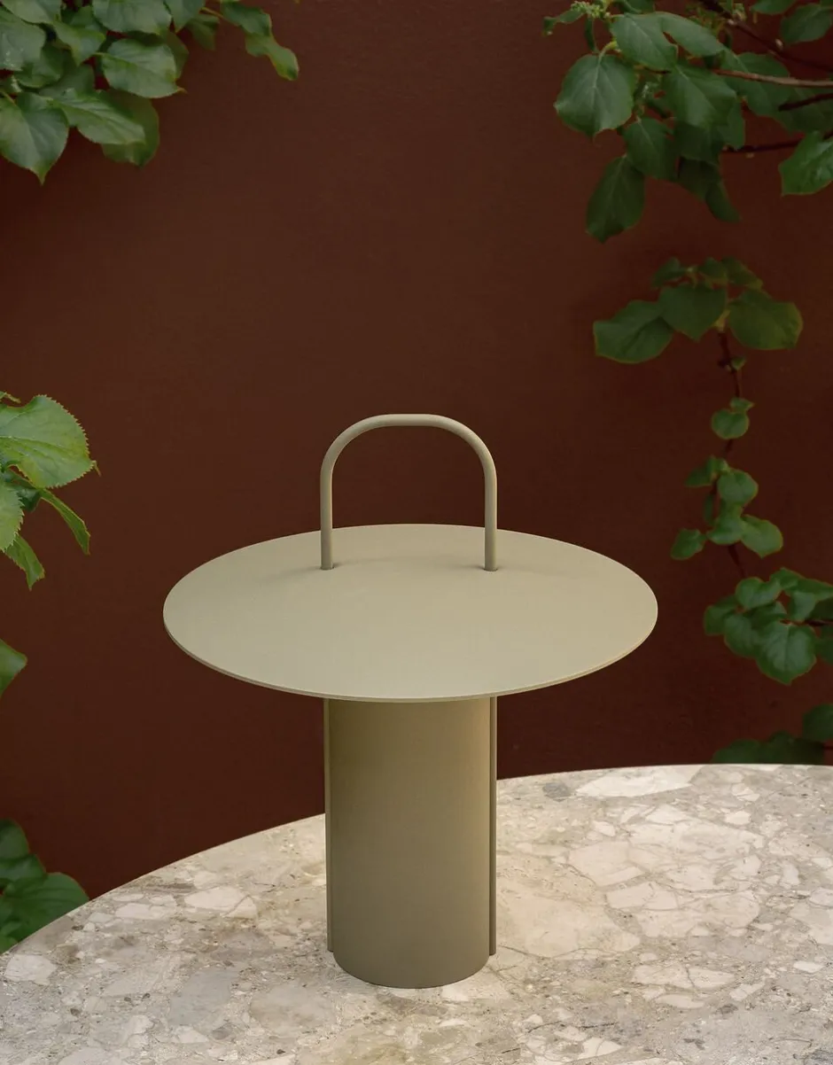 Trådløse Lamper<Audo Copenhagen Ray Table Lamp Portable Matt dusty green