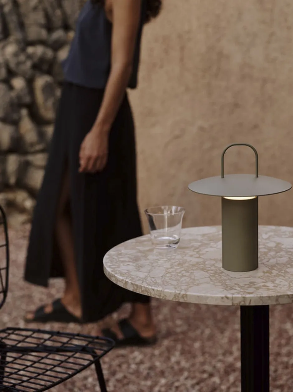 Trådløse Lamper<Audo Copenhagen Ray Table Lamp Portable Matt dusty green