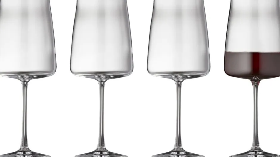 Glas<Lyngby Glas Rødvinsglas Zero 54 cl 4 stk.