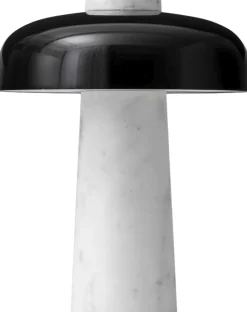 Trådløse Lamper<Audo Copenhagen Reverse Table Lamp, Carrara, Black ( CE-ETL-UK)