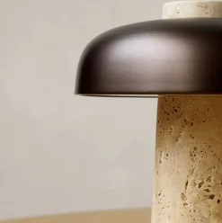 Bordlamper<Audo Copenhagen Reverse, Table Lamp, Travertine, Br