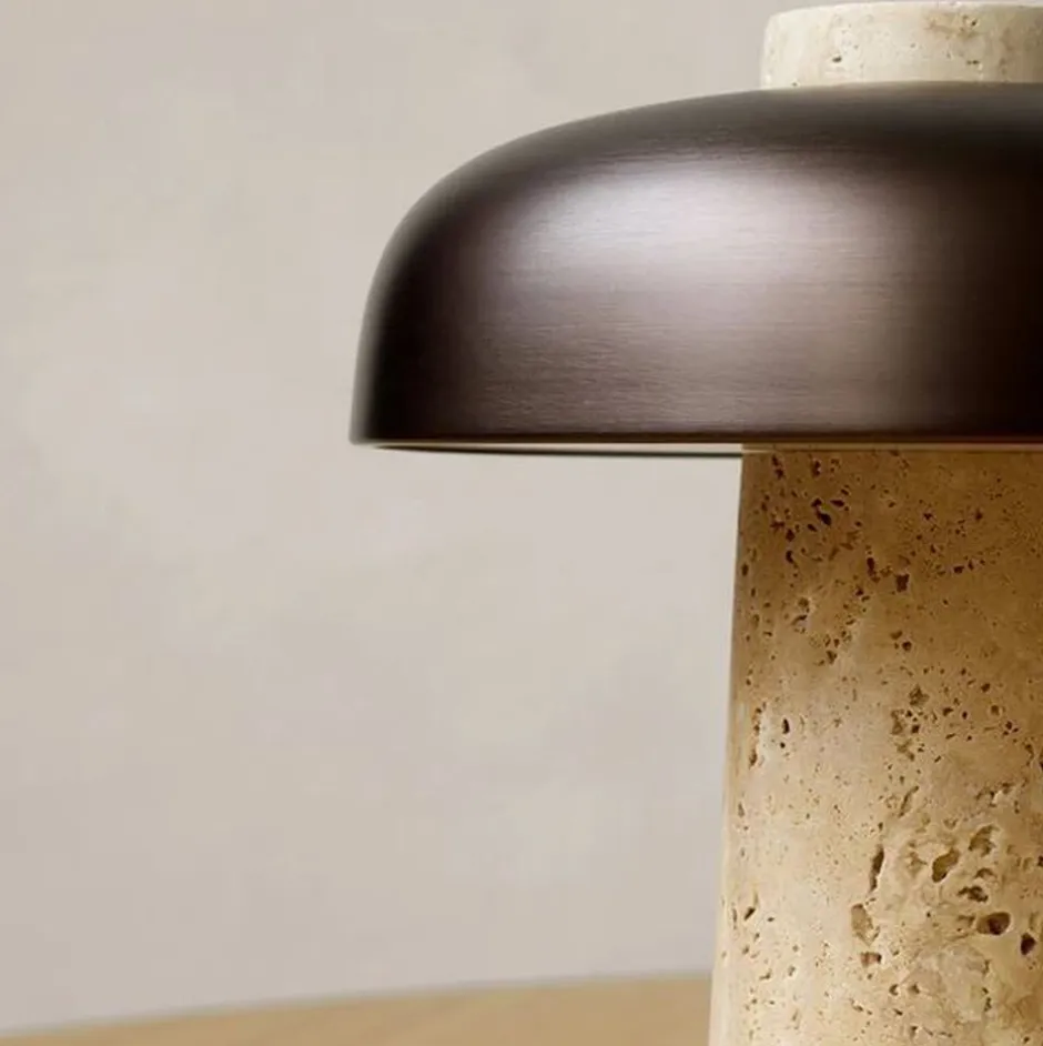 Bordlamper<Audo Copenhagen Reverse, Table Lamp, Travertine, Br
