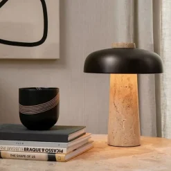 Bordlamper<Audo Copenhagen Reverse, Table Lamp, Travertine, Br