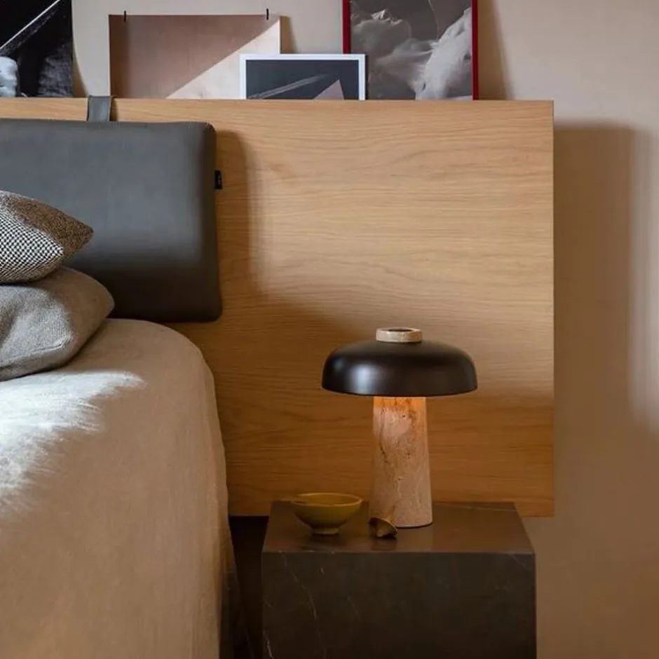 Bordlamper<Audo Copenhagen Reverse, Table Lamp, Travertine, Br