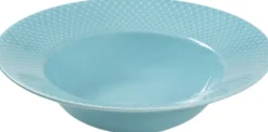Tallerkener<Lyngby Porcelæn Rhombe Color Dyb tallerken Ø24. 5 cm turkis