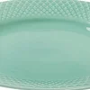Tallerkener<Lyngby Porcelæn Rhombe Color Frokosttallerken Ø21 cm aqua