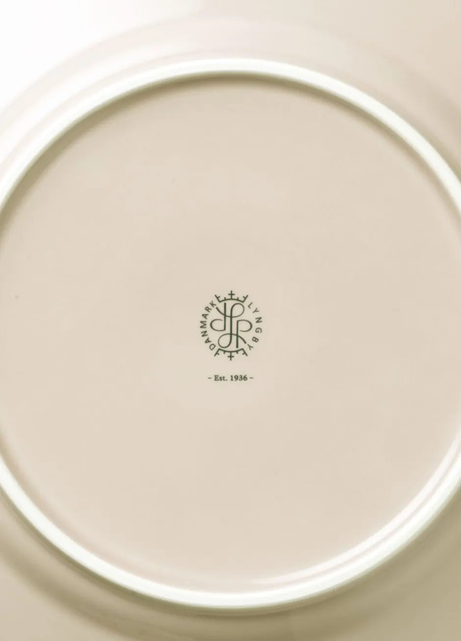 Tallerkener<Lyngby Porcelæn Rhombe Earth Middagstallerken Ø27 cm marble