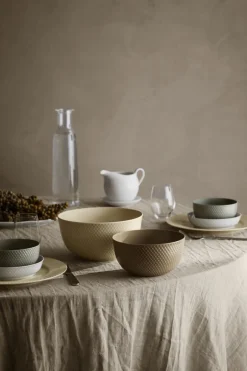 Skåle & Fade<Lyngby Porcelæn Rhombe Earth Serveringsskål Ø22 cm marble